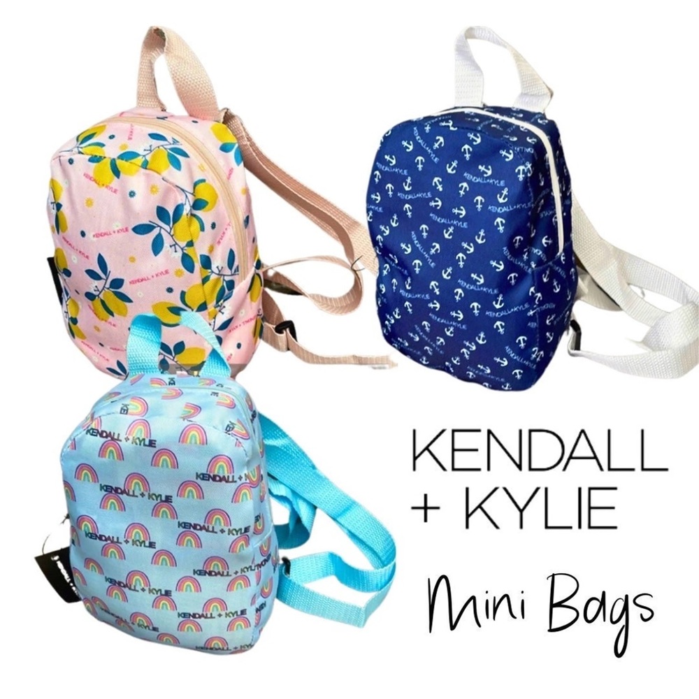 Kendall + Kylie Mini Backpacks NWT lot of 4 multi prints designer.